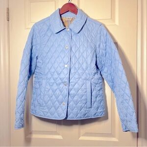 L.L. BEAN Light Blue Quilted Riding Jacket Size XS